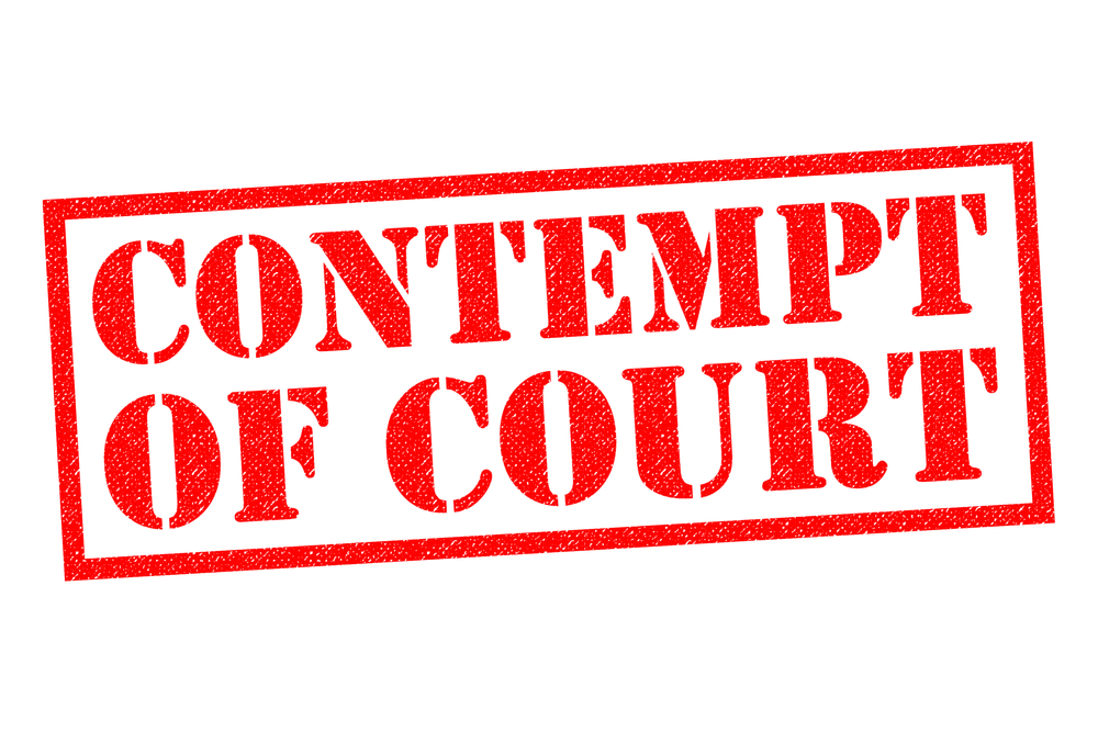 CONTEMPT OF COURT