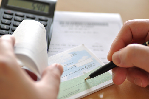 Prepare writing a check