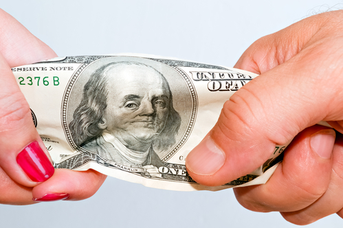 Fight over money