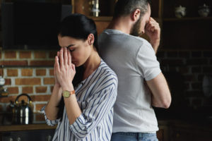 upset couple