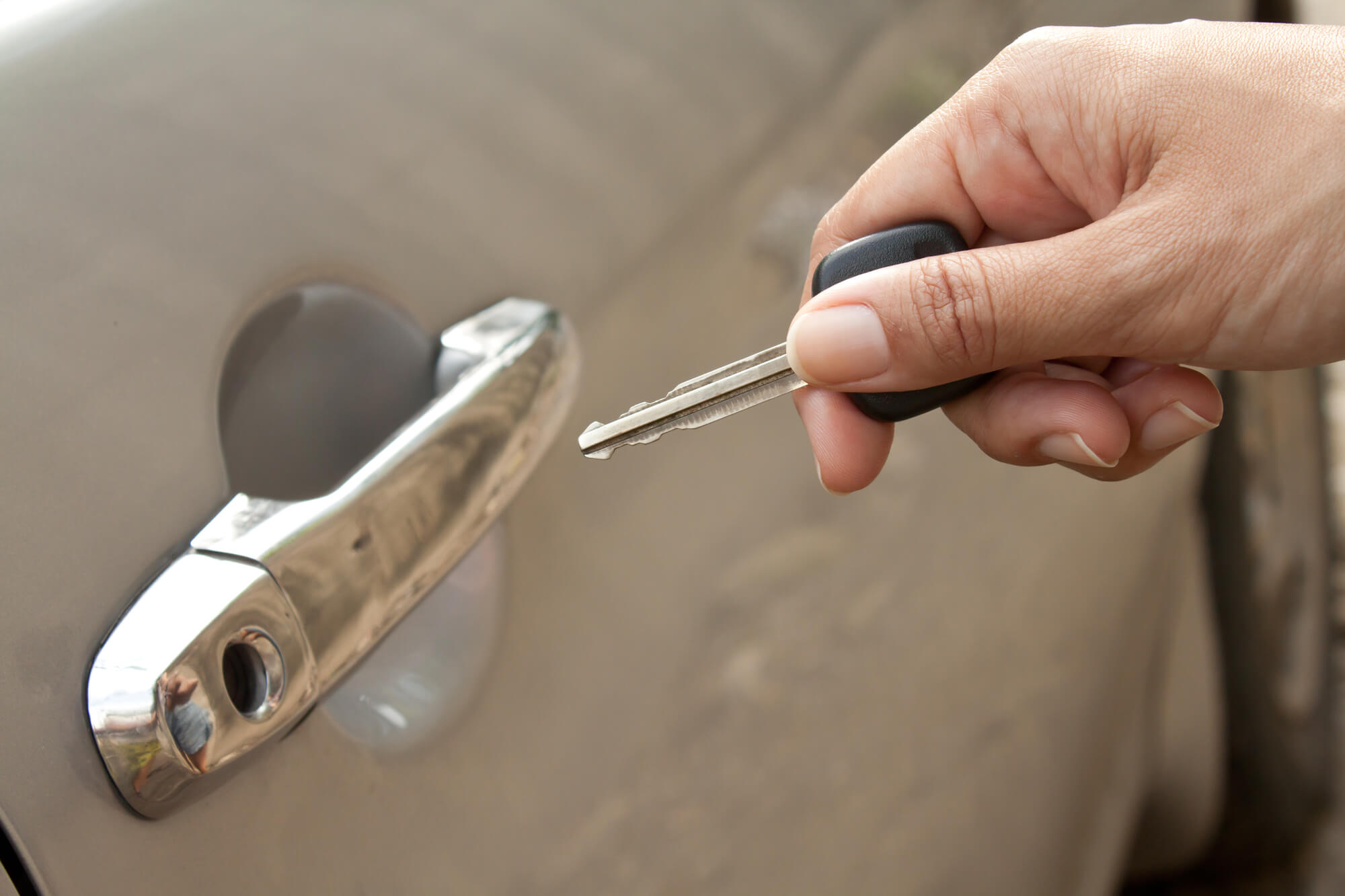 opening car door with key