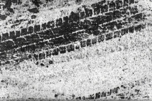 Skid marks on asphalt