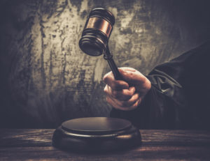 judge with gavel