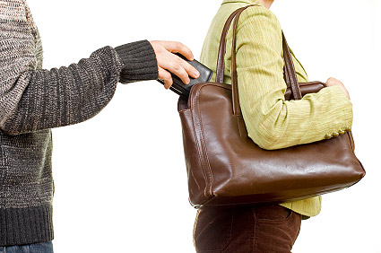 stealing out of purse