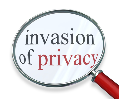 Invasion of Privacy Magnifying Glass Words Private Information